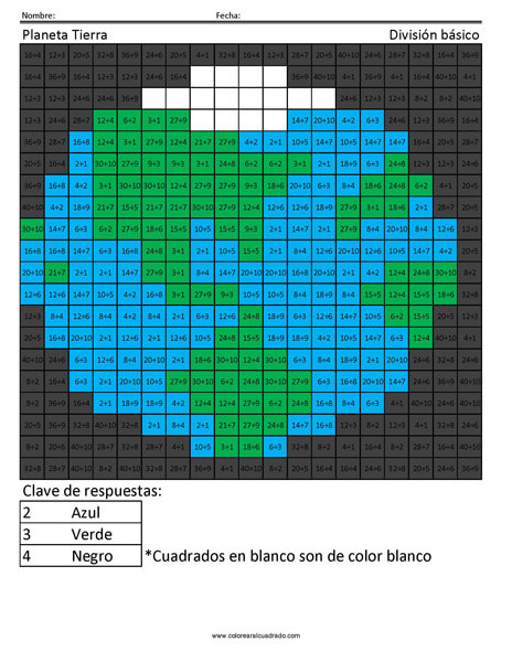 División actividades gratis
