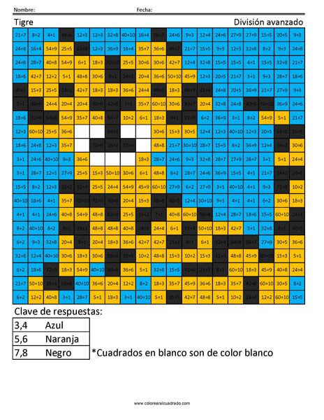 División actividades gratis