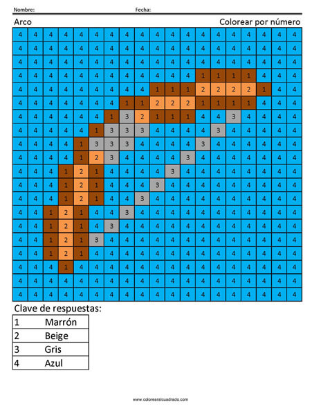 Minecraft arco color por número